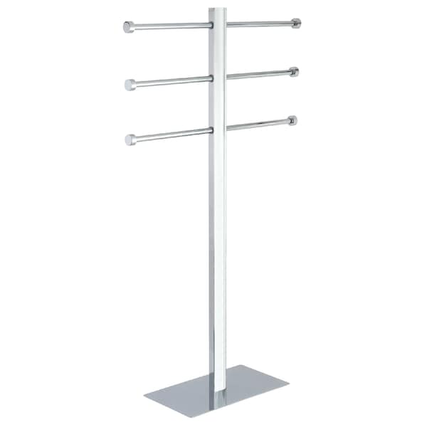 Freestanding Stainless Steel Towel Holder W/ Base, Chrome